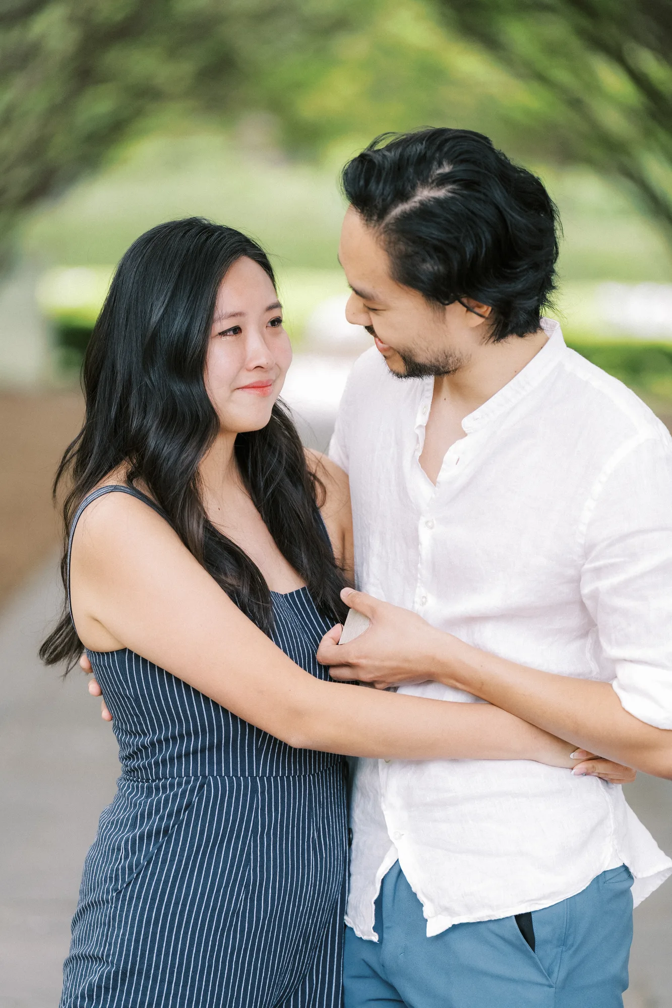 Lisa overwhelmed with joy after the proposal